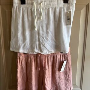 Goddess Women's Shorts Set - White and Pink